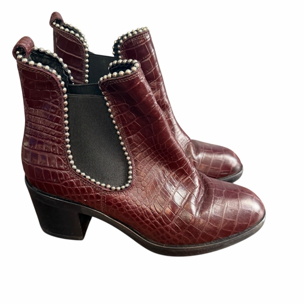 Dune Payeton Chelsea Boots Burgundy